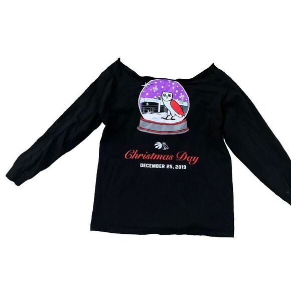 RARE Toronto Raptors X OVO Christmas Shirt CUT NECK XL - Picture 4 of 8